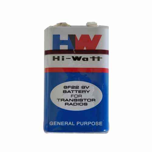 HW Hi watt 9v battery